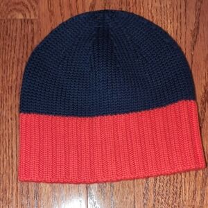 Tory Sport Red and Navy Merino Hat